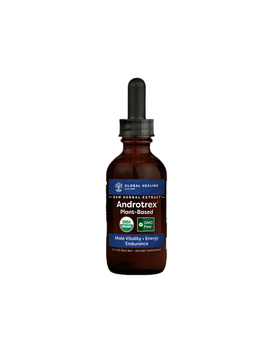 Estratto di erbe grezze Androtrex®/Miscela di erbe per l'equilibrio ormonale maschile, 59,2 ml Guarigione globale