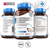 Glucosamina Condroitina /180 capsule, 90 giorni/ con Curcuma, Zenzero & Vitamina C <tc>Nutravita</tc>