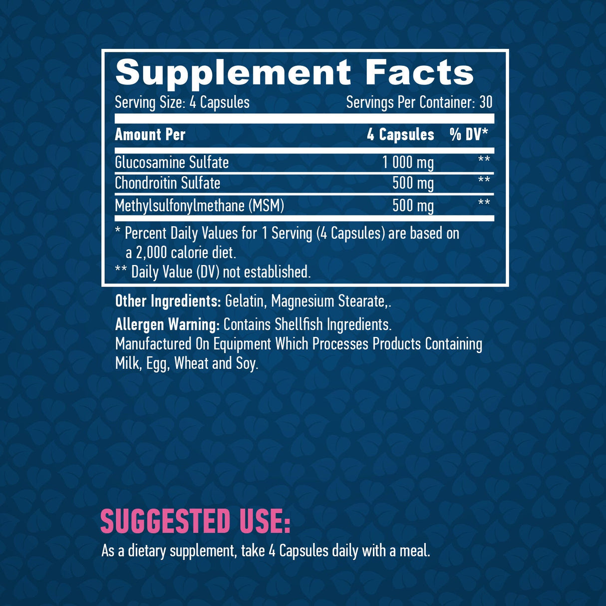 Glucosamina Condroitina & Complesso MSM/120 capsule.