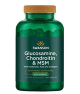 Glucosamina, Condroitina & MSM con acido ialuronico e collagene - 90 capsule