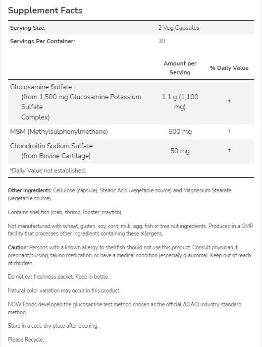 Glucosamina & MSM - 180 capsule