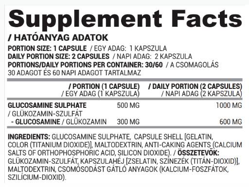Glucosamina Solfato 500 mg - 60 capsule