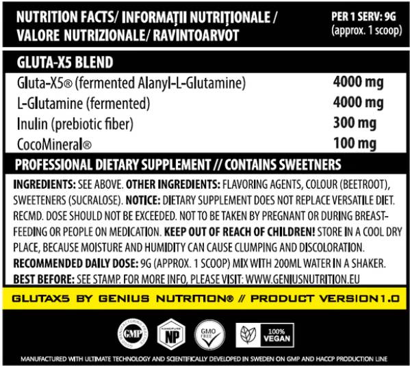 Gluta - X5 - 405 grammi