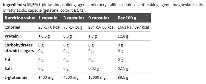 Glutammina Mega Caps 1400 - 30 capsule
