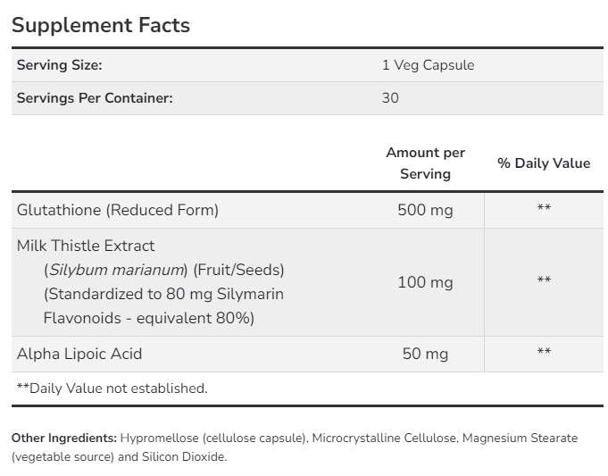 Glutatione 500 mg - 30 capsule