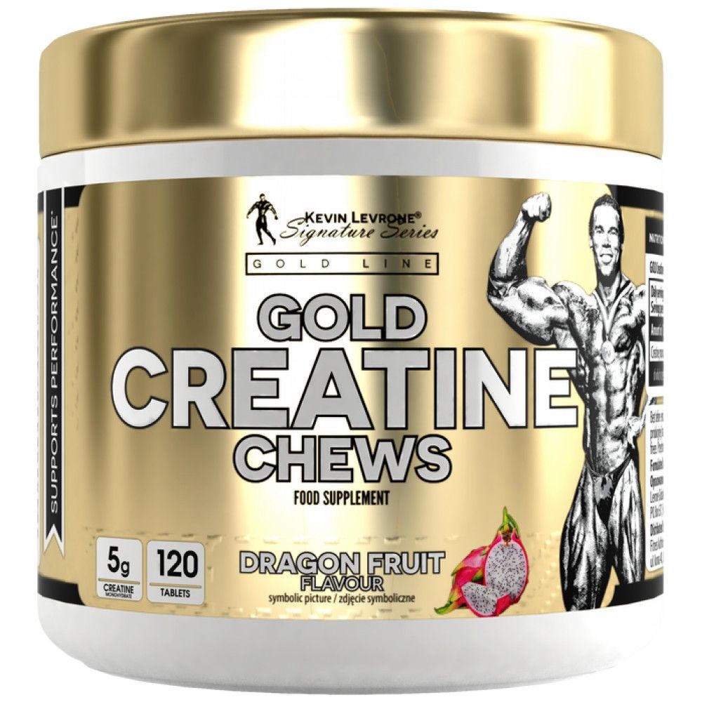 La creatina dorata mastica | Creatina monoidrato - 120 compresse masticabili