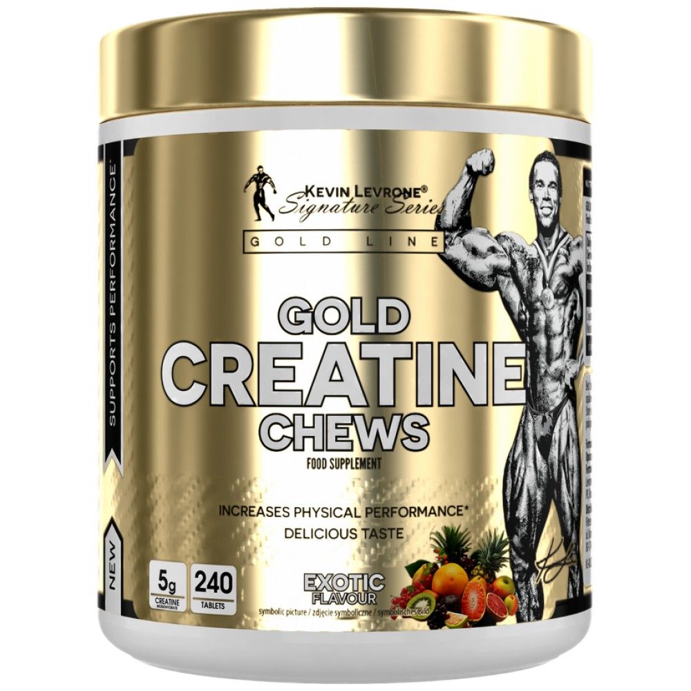 La creatina dorata mastica | Creatina monoidrato - 240 compresse masticabili