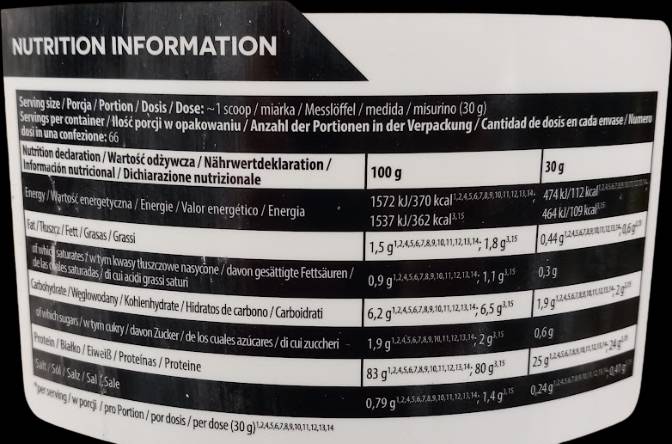 Gold Iso Whey | Proteine ​​isolate del siero di latte - 2000 grammi