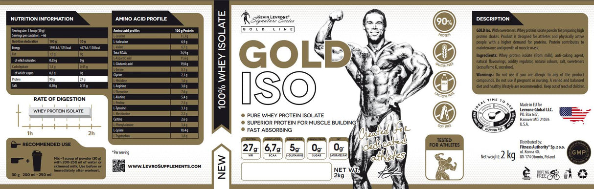 Linea Gold/Gold Iso Whey 90% Vecchia Versione 2000 grammi