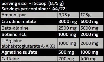 Linea Gold/Maryland Muscle Machine/Campione pre-allenamento - 17,5 grammi