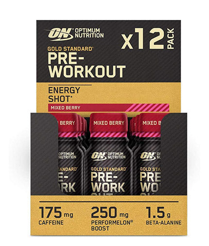 Scatola per shot pre-allenamento Gold Standard/12 x 60 ml