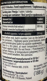 Tribulus d'oro 500 mg - 90 compresse