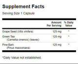 Tè verde ai semi d'uva & Complesso di corteccia di pino - 60 capsule