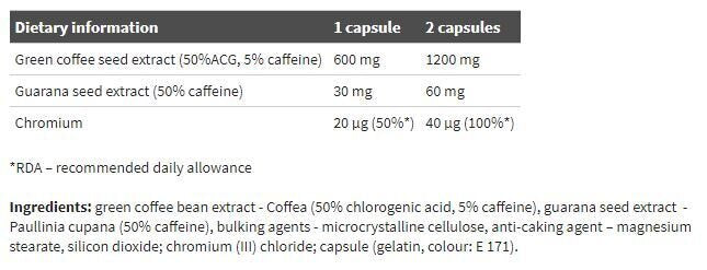 Caffè verde 30 capsule <tc>Olimp</tc>