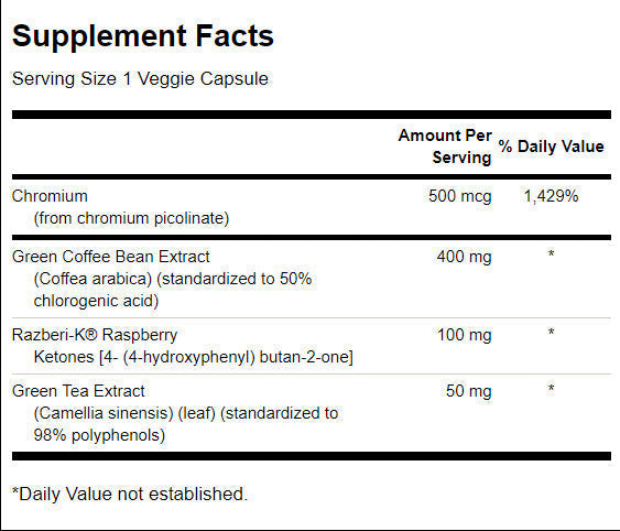 Complesso di caffè verde 550,5 mg - 60 capsule