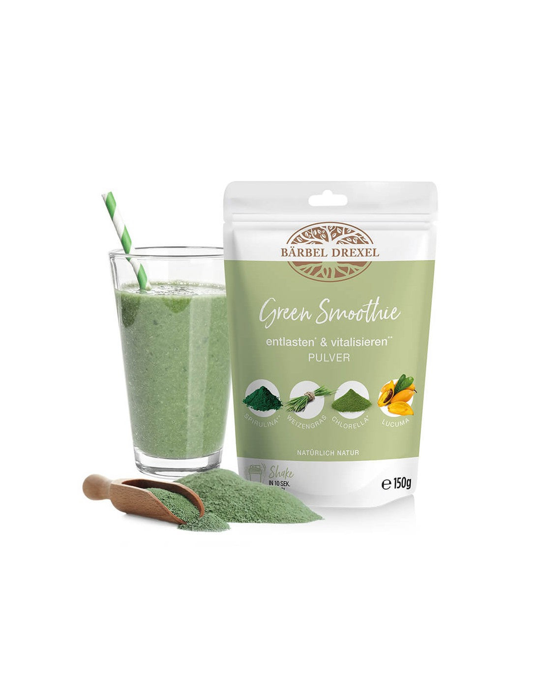 Frullato verde/Green smoothie (miscela di alimenti biologici verdi), 150 gr <tc>Bärbel Drexel</tc>
