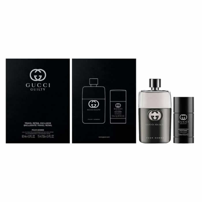 Gucci Guilty Homme Eau De Toilette Spray 90ml Set 2 Pezzi