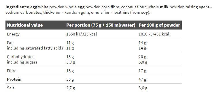 HI Pro Frittata Oro 825 grammi