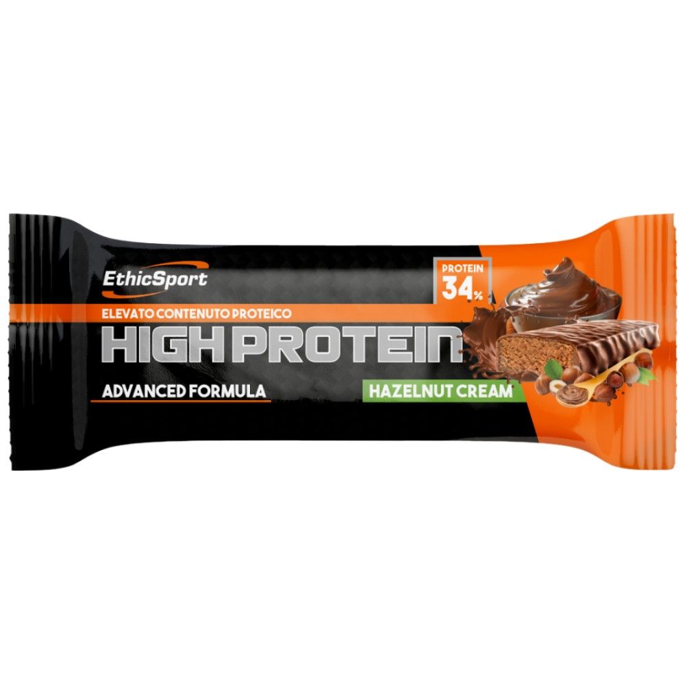 Barretta HIGH PROTEIN - Crema di Nocciole - 18 x 55 grammi