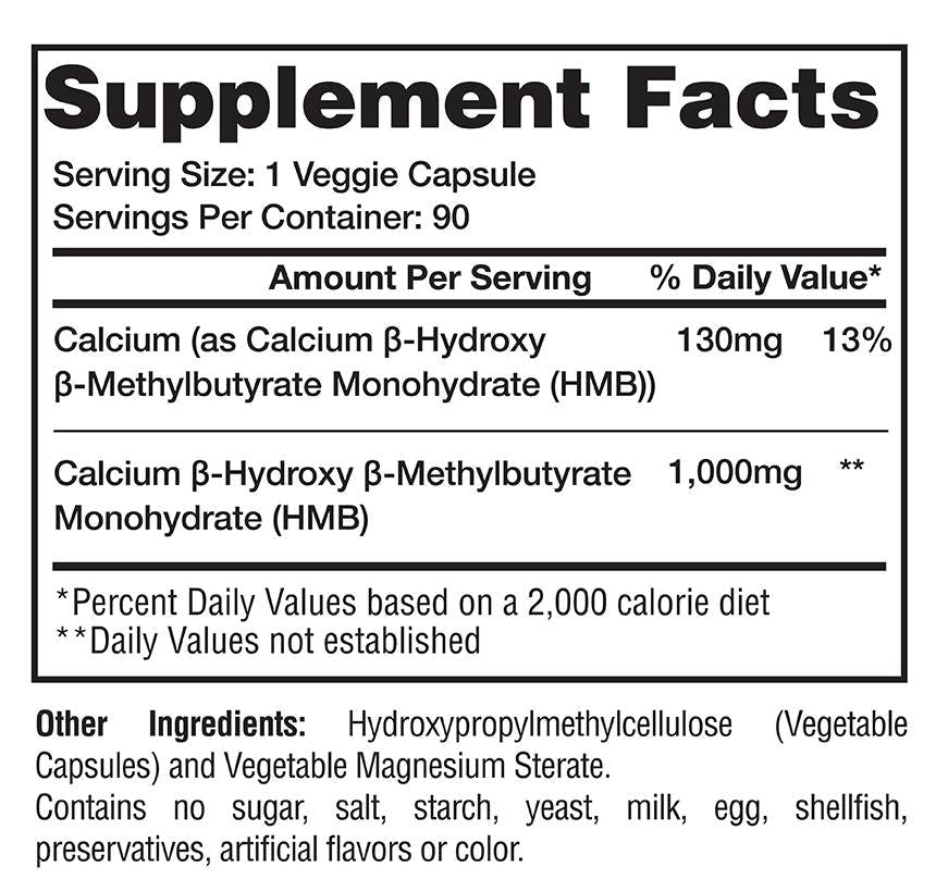 HMB 1000 mg 90 capsule
