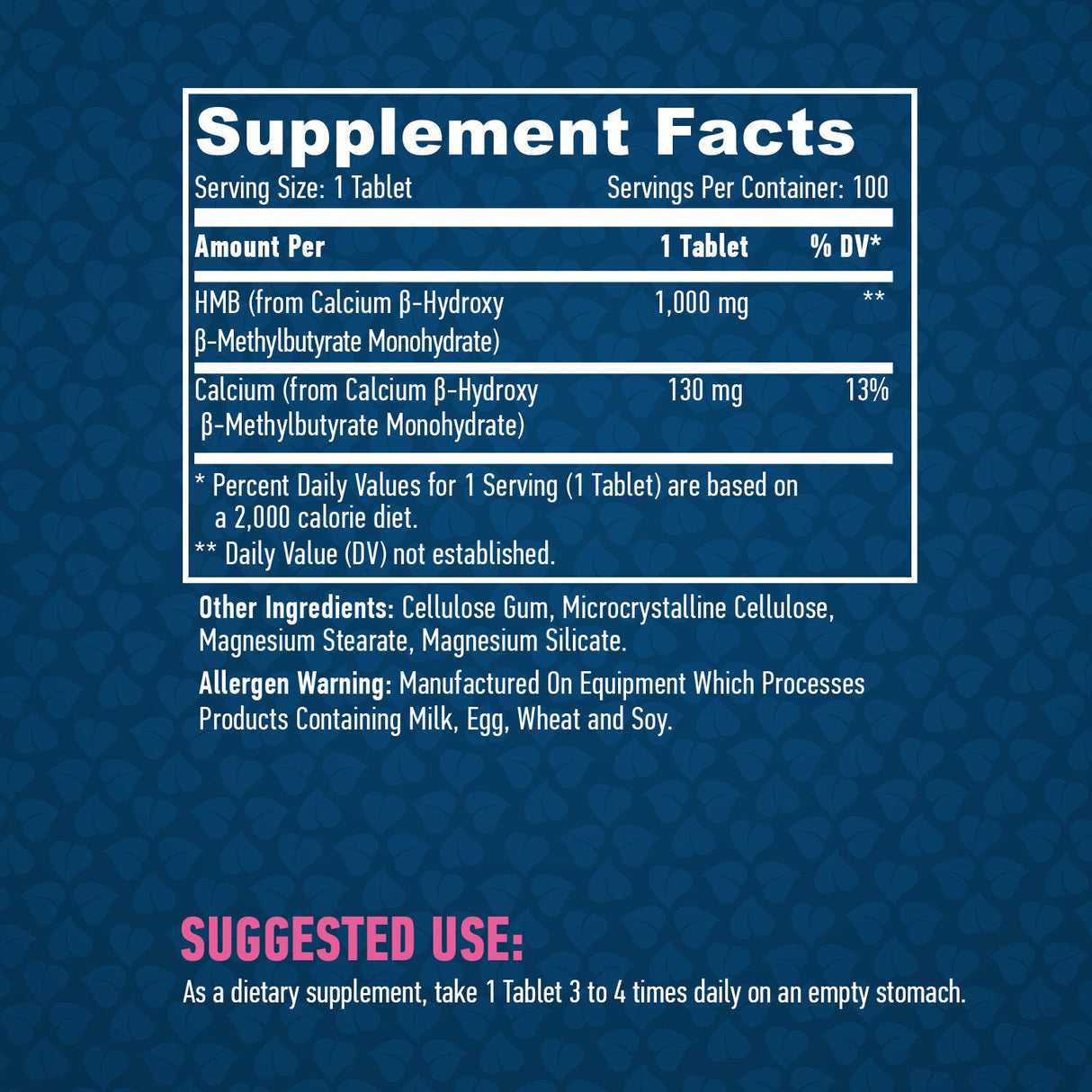 HMB 1000 mg/100 compresse.