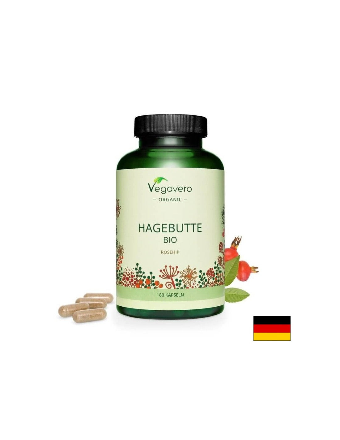 Hagebutte Bio/ Bio Shipka, 180 capsule, 100% vegano <tc>Vegavero</tc>