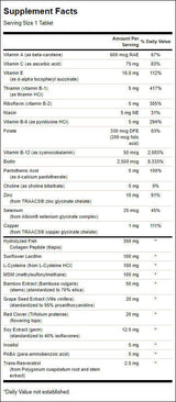 Formula rivitalizzante per capelli - 60 compresse
