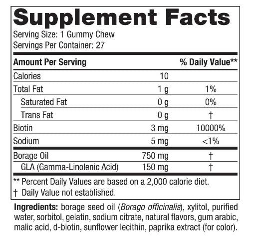 Capelli & Skin Gummy Chews - 27 caramelle gommose