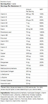 Vitamine per capelli | Con Biotina, Zinco e Rame 60 Compresse