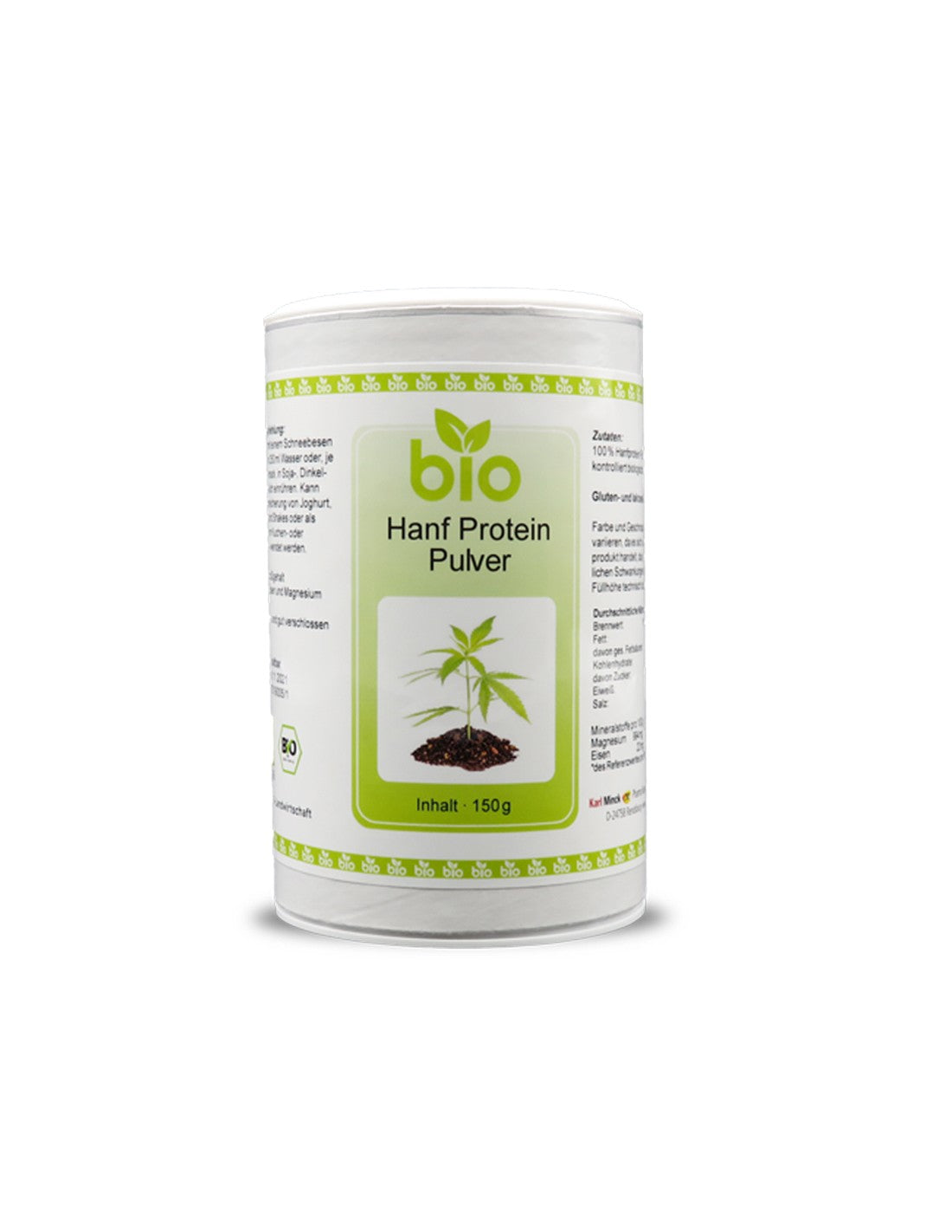 Hanf Protein Pulver - Proteine ​​della canapa in polvere, 150 g <tc>Karl Minck</tc>