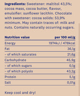 <tc>HealthyCo</tc> cioccolato fondente naturale 100 grammi - senza zuccheri aggiunti e senza olio di palma