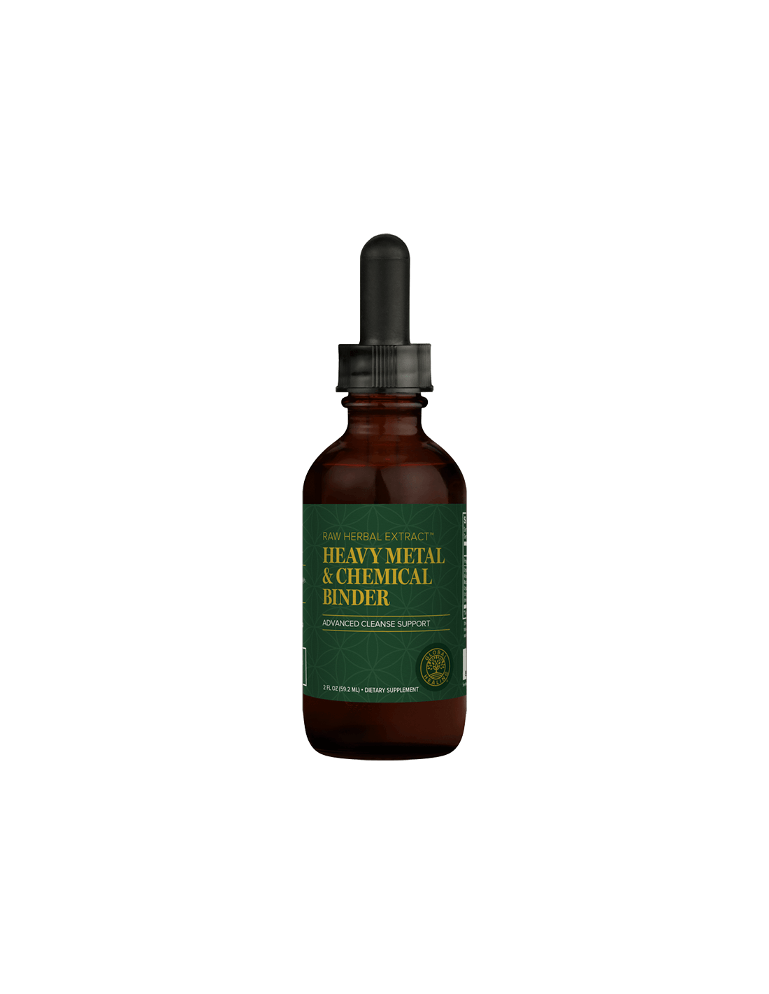 Metallo pesante & Pulizia chimica/disintossicazione con erbe, funghi medicinali e carbone attivo, 59,2 ml Global Healing