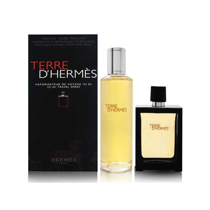 Terre D'hermes Eau De Perfume Spray Ricaricabile 30ml Set 2 Pezzi