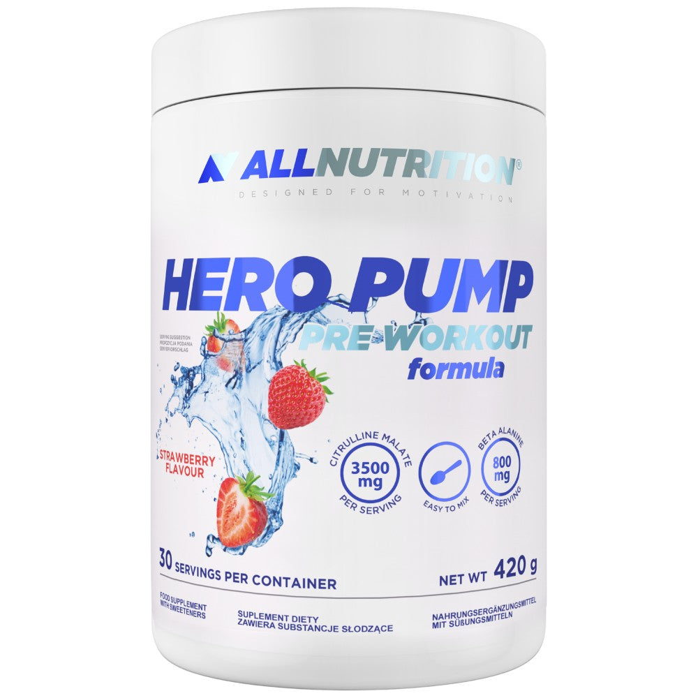 Pompa dell'eroe | Formula pre-allenamento senza stimoli - 420 grammi