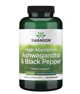 Ashwagandha ad alto assorbimento & Pepe nero | Con BioPerine - 120 capsule