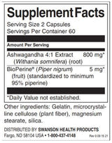 Ashwagandha ad alto assorbimento & Pepe nero | Con BioPerine - 120 capsule