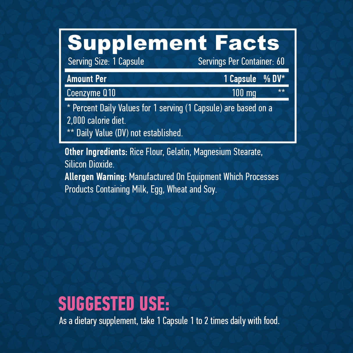Co-Q10 ad alta potenza 100 mg. /60vcaps.