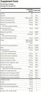 Softgel Multi ad alta potenza - 120 capsule di gel