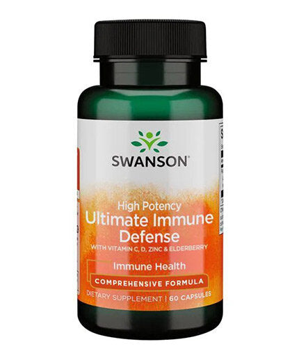 Difesa immunitaria definitiva ad alta potenza con C, D, Zinco & Sambuco - 60 capsule