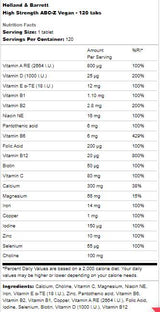 ABC-Z Vegan ad alta resistenza - 120 Compresse