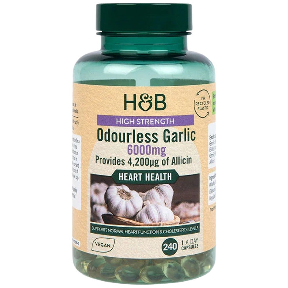 Aglio inodore ad alta potenza 6000 mg - 240 capsule