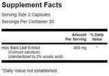 Estratto di Basilico Santo (Tulsi) 400 mg - 60 capsule