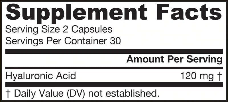 Acido Ialuronico 120mg - Acido Ialuronico 60 capsule
