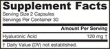 Acido Ialuronico 120mg - Acido Ialuronico 60 capsule