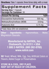 Acido Ialuronico MSM Glucosamina 90 Caps.