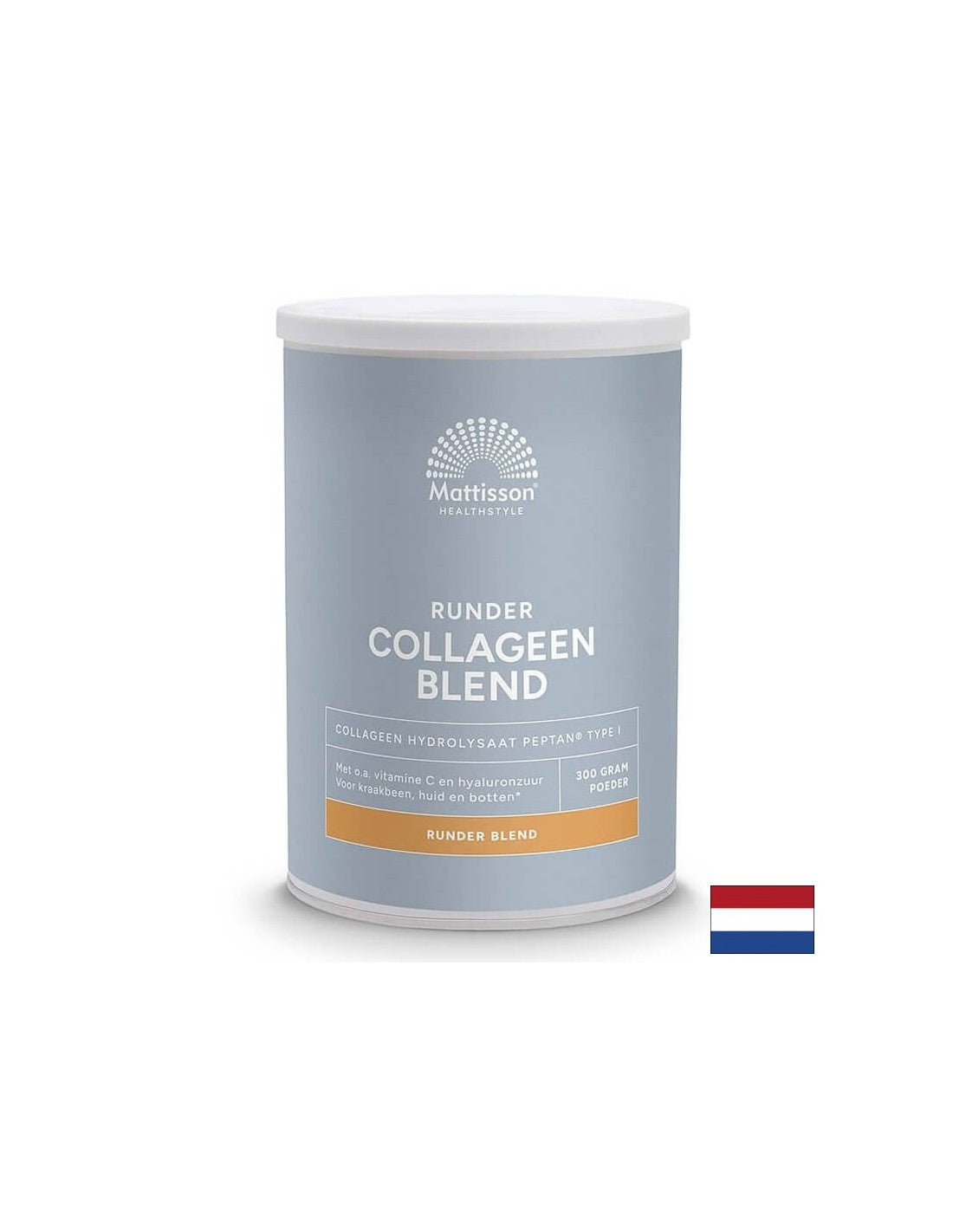 Collagene bovino di tipo I con calcio, magnesio, MSM, vitamina C e acido ialuronico, 300 g di polvere al gusto di vaniglia