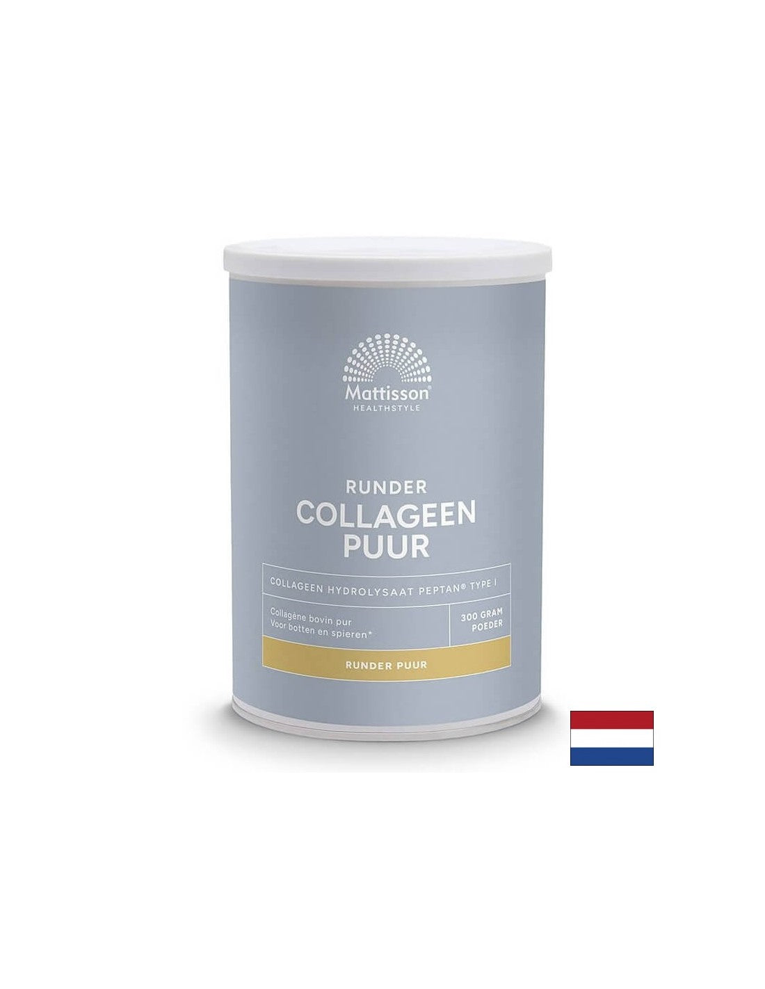 Per capelli, pelle e articolazioni belle e sane - Collagene bovino tipo I, 300 g in polvere <tc>Mattisson Healthstyle</tc>