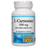 L-Carnosina/L-Carnosina 500 mg x 60 capsule <tc>Natural Factors</tc>