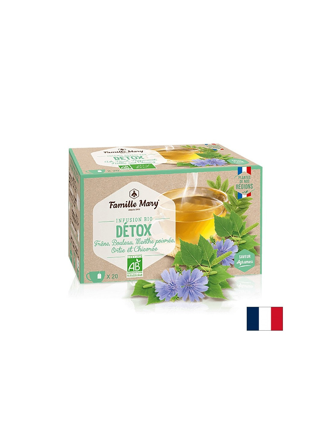 Infuso bio detox/ Tè disintossicante, 20 sacchetti filtro