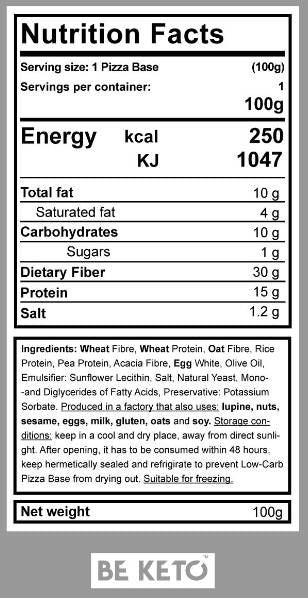 Base per pizza italiana Keto - 180 grammi